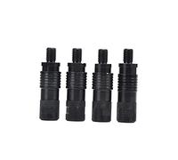 Mtlavishness Connettore da Pesca a Sgancio Rapido 4 Pezzi Allarmi per Pesca alla Carpa e Rod Pod Bank Sticks Accessorio Adattatore Staccabile in Lega di Alluminio con Filettatura