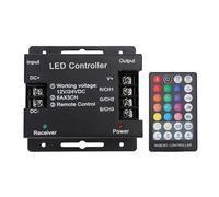 Mtlavishness Controller per luci a LED RF 28 tasti Telecomando RGB con striscia luminosa a LED Dimmer Custodia in ferro Funzione di memoria per DC 12V 24V