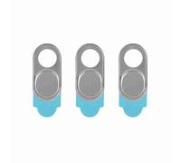 Mtlavishness Copertina Webcam Metallo Protezione Vita Digitale per Laptop Desktop Tablet Smartphone con Spessore 0 7 mm Colore Argento Facile da re