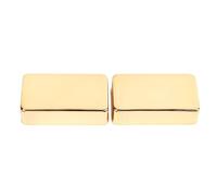 Mtlavishness Copertura per pickup per chitarra elettrica, design chiuso, materiale in ottone per una qualità del suono chiara nel suonare la chitarra, con 2 pezzi e doppia bobina (oro)