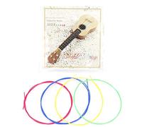 Mtlavishness Corde di ricambio colorate in nylon per ukelele, resistenti e melodiose, per musicisti di ukelele, set di 4 corde con dimensioni e colori specifici