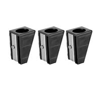 Mtlavishness Cue Tip Trimmer Shaper Tapper 3 Pezzi Mini Strumento di Riparazione Portatile per Stecche da Biliardo Accessorio Nero Set di Manutenzione Professionale per Stecche da (Nera)