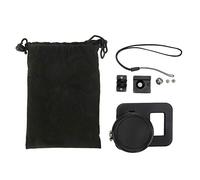 Mtlavishness Custodia per filtro in lega di alluminio nera da 52 mm, telaio protettivo per 8 fotocamere sportive, leggera, resistente agli urti e alle cadute, con interfaccia