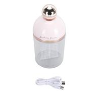 Mtlavishness Detergente viso elettrico in schiuma con tazza di schiuma portatile ricaricabile impermeabile per lavaggio viso e corpo con sensore di luce a LED 500 ml Roseato (Rosa)