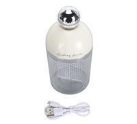 Mtlavishness Detergente viso elettrico in schiuma con tazza di schiuma portatile ricaricabile impermeabile per lavaggio viso e corpo con sensore di luce a LED 500 ml Roseato (Bianca)