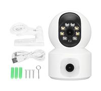 Mtlavishness Dual Lens Security Camera 360 Degree Coverage Camera with 2K 4MP Resolution Color Night Vision Smart Alerts for Home Security Baby Pet Monitoring