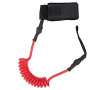 Mtlavishness Durevole TPU Elastico Corda per Piedi Guinzaglio Caviglia Estensibile per Paddle Board Tavola da Surf, Corda per Gamba per Tavola da Surf Resistente all'Usura con (núcleo blanco rojo)