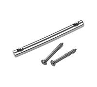 Mtlavishness Electric Guitar Headstock String Retainer Tension Bar Alloy Metal Long Durability Reduces Out Of Tune For Guitarists 52mm Length With 42mm Hole Space Gold Silver (Silver)
