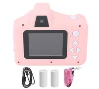 Mtlavishness Fotocamera istantanea per bambini con doppia lente anteriore e posteriore, stampa in un secondo e giochi integrati per creare ricordi durante il gioco, risoluzione (Rosa)