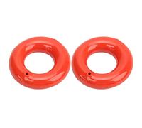 Mtlavishness Golf Swing Ring Trainer 2 Pezzi Set Ciambella da Golf Ponderata per Allenamento della Forza e Riscaldamento Costruzione in Ferro Rivestito in Gomma Resistente Adatto (Rossa)