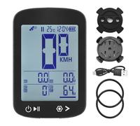 Mtlavishness GPS Bike Computer Tachimetro per bicicletta wireless con display ad alta chiarezza Posizionamento a 5 stelle (GPS BeiDou GLONASS Galileo QZSS) Contachilometri per