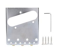 Mtlavishness Guitar Bridge with Brass Saddles Durable and for TL Electric Vintage Guitar Modification and Repair Gold and Silver Color Alloy and Brass Material