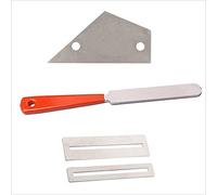 Mtlavishness Guitar Repair Luthier Tools Kit Guitar Fret Crowning File 3 in 1 Guitar String Winder Cutter Fret Rocker Fingerboard Guard Grinding Stone