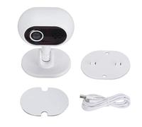Mtlavishness Indoor Smart Security Camera 1080P HD WiFi Motion Detection 2 Way Talk Night Vision 360 Degree Rotation with APP for Home Baby Monitoring and Conference Recording (Bianco)