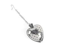 Mtlavishness Infusore per tè sfuso in acciaio inossidabile con catena a forma di cuore Amore Diffusore con filtro per foglie carine per tè alle erbe chicchi di caffè Condimento