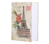 Mtlavishness Innovativa mini cassaforte per libri in acciaio inossidabile con simulazione di dizionario, custodia con design in carta ruvida per casa e ufficio, conservazione di