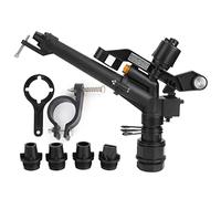 Mtlavishness Irrigatore a braccio oscillante girevole a 360 gradi con filettatura femmina DN25 da 1,5 a 1 pollice per irrigazione di giardini agricoli con struttura in plastica