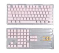 Mtlavishness Keycaps PBT 113 Tasti Materiale Premium Altezza Originale Design Muto Adatti Per Tastiere Meccaniche 61 64 68 72 82 84 87 104 108 Tasti Colore Rosa Per Appassionati Fai Da Te