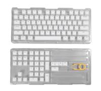Mtlavishness Keycaps PBT 113 Tasti Materiale Premium Design Muto Altezza Originale Adatti Per Tastiere Meccaniche 61 64 68 72 82 84 87 104 108 Tasti Per Appassionati Fai Da Te (Bianco)