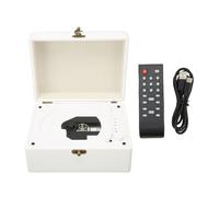 Mtlavishness Lettore CD Bluetooth con due altoparlanti stereo audio portatile e versatile per casa, palestra, camera da letto, con testa pick-up di ricarica tipo C e batteria da 3600 mAh (bianco)