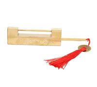 Mtlavishness Lucchetto Orizzontale a Forma di Pesce in Ottone Vecchio Stile Cinese Squisita Serratura Decorativa Antiruggine per Portagioie Vintage da Collezione con Spaziatura di (Colore ottone)