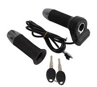 Mtlavishness Manopole acceleratore per veicoli elettrici Impugnatura acceleratore universale per manubrio con cavo a 5 conduttori per bici elettriche 12V 99V Scooter Installazione