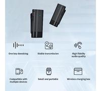 Mtlavishness Microfono A Clip Con Ricevitore E 2 Trasmettitori Leggeri Bassa Latenza Segnale Stabile Chiaro Ricaricabile Per Tipo C Opzionale to In Intervista Vlog Spettacolo Dal Vivo Insegname