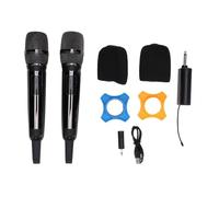 Mtlavishness Microfono Dinamico Portatile Senza Fili UHF Wireless con Ricevitore Suono Nitido Segnale Stabile Batteria a Lunga Durata 500 mAh Ideale per Karaoke Canto Discorso Fest