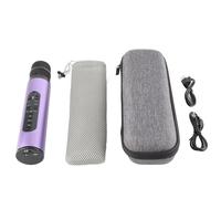Mtlavishness Microfono Karaoke Bluetooth Wireless Dispositivo Ergonomico Multiuso per Feste Auto Case e KTV All'Aperto con Bluetooth V5.0 Supporto per Scheda di Memoria Fino a 32 G