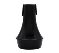 Mtlavishness mini pratica leggera tromba silenziosa muta dritta ideale per la pratica della tromba silenziosa in qualsiasi momento in materiale abs durevole colore argento 9 7 (nero)