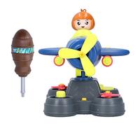 Mtlavishness Modello di Aereo Giocattolo Educativo Fai-da-Te Combinazione di Dadi per Bambini di 3+ Anni Costruzione in Plastica Senza Spigoli Taglienti, Promuove Le Abilità