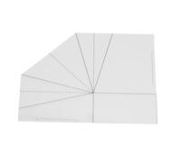 Mtlavishness Modello per Cestino per Alimenti Pieghevole da Cucire Modello per Borsa da Cucito in Acrilico Trasparente Righello per Cucito Fai da Te per Realizzare Borsetta Borsa (8 pollici)