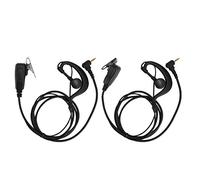 Mtlavishness Mtlavishishishishing 2pcs ABS auricolare a ascolto singolo Eccellente cuffia per le orecchie di qualità del suono per radio Walkie Talkie 3 5mm Plug 90 cm Lunghezza a linea