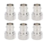 Mtlavishness Mtlavishishishishing 6pcs da maschio da maschio a bnc piastra adattatore femmina con nucleo interno di rame ideale per antenne dispositivi LAN cavi coassiali wi fi radio