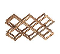 Mtlavishness MtLavishishishishishing Grabet in legno Piegabile stoccaggio di grande capacità per 10 bottiglie Design compatto con 8 slot per il piano di lavoro da in casa 44x31,5x12,5 cm