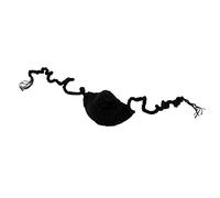 Mtlavishness Naso caldo coperchio filato di lana ideale per mantenere il naso caldo durante il freddo sonno invernale e come accessori per strumenti musicali in lana (Black)