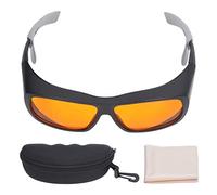 Mtlavishness Occhiali Professionali Protezione per Gli Occhi per Macchine per Incidere, Occhiali Protettivi con Densità Ottica OD 5+ per Lunghezza d'Onda da 190 nm a 500 nm, (Nera)