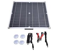 Mtlavishness Pannello Solare 35W 12V Scheda Caricatore Solare Flessibile in Silicio Monocristallino con Doppie Porte USB Caricabatteria Solare Esterno Portatile per Luci di