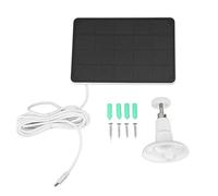 Mtlavishness Pannello Solare 4W5V per Telecamera Wireless Pannello Solare per Telecamera di Sorveglianza con Batteria Ricaricabile Alimentazione Continua per Monitoraggio della