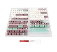 Mtlavishness PBT Keycaps For Mechanical Keyboard 143 Keys Cherry Height With 5 Sided Sublimation Technology Fading Wear Excellent Touch Suitable For Gaming And DIY Keyboard