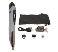 Mtlavishness Penna mouse ricaricabile luminoso silenzioso piccolo portatile 2. Modalità 4G penna mouse per PC portatile giallo (argento)