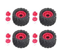 Mtlavishness Pneumatici per Auto RC con Ruota in Gomma a Presa Eccellente e in Plastica Set di Sostituzione da 4 Pezzi per Auto da Arrampicata Modello 8 10 Migliora la Stabilità
