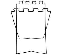 Mtlavishness Porta-sacco per spazzatura pieghevole portatile in filo di ferro Porta-immondizia pieghevole leggero per campeggio Picnic BBQ Attività all'aperto