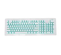 Mtlavishness Premium Keyboard Keycaps ABS Fos Step Design Two Color Injection Ideal for Most Common Keyboards on Market 110 Keys OEM Height White Purple Character (White blue characters)