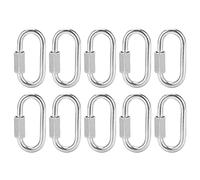 Mtlavishness Quick Link Connector Moschettone Filettato con Chiusura a Catena, 10 Pezzi M5 Connettore a Catena per Carichi Pesanti con Capacità di Carico di 330,7 libbre,
