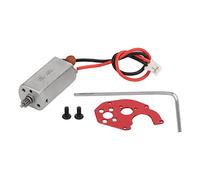 Mtlavishness RC Motor Stable Highly Durable Premium Metal Low Friction Low Noise High Accuracy Exquisite SCX24 Brush Motor Ideal for 1/24 Scale Axial Remote Control Cars (Red)
