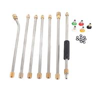 Mtlavishness Rondella rondella estensione kit bacchetta con cinque punte per ugelli ideali ad alta pressione per il prato giardino e l'irrigazione dell'agricoltura adatto per la