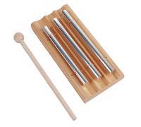 Mtlavishness Scacciapensieri a tre poli per bambini, xilofono educativo, strumento a percussione con martello, base finemente lucidata, tubo in alluminio solido, tono chiaro, lunga durata, per
