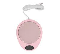 Mtlavishness Scaldatazze USB Piastra riscaldante per bevande elettrica regolabile e impermeabile a temperatura costante per tazze da caffè in ceramica Rosa Bianco (Rosa Bianco)