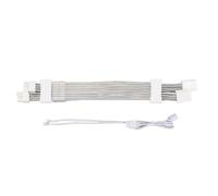 Mtlavishness Scheda grafica Alimentazione 'alimentazione Cavo di sincronizzazione PSU Filo placcato in argento 18AWG con connettore da 3 pin da 3 pin illuminazione per quattro lati per